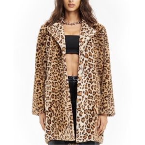 I.AM.GIA faux fur leopard print coat